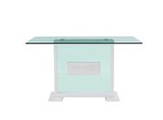 White glass top bar table in contemporary style by Global additional picture 3