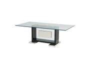Glass top contemporary black coffee table by Global additional picture 2