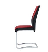 Modern red fabric dining chair by Global additional picture 3