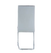 Gray fabric / stainless steel base dining chair additional photo 2 of 3