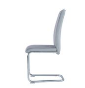 Gray fabric / stainless steel base dining chair by Global additional picture 3