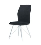 Black velvet dining chair by Global additional picture 4