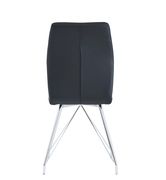 Black pu leather dining chair by Global additional picture 2