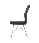 Black pu leather dining chair by Global additional picture 3