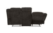 Brown fabric recliner sofa by Global additional picture 5