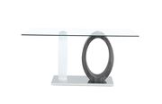 Rectangular glass top dining table additional photo 3 of 3