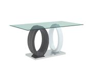Double oval base / glass top bar table by Global additional picture 3