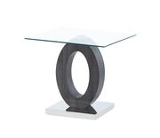 White / grey  dual oval base cocktail table by Global additional picture 4