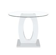 Round glass top bar height dining table by Global additional picture 3