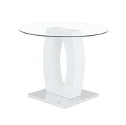 Round glass top bar height dining table by Global additional picture 2