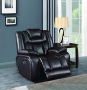 Espresso leather gel power recliner sofa by Global additional picture 2