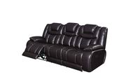 Espresso leather gel power recliner sofa by Global additional picture 13