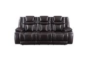 Espresso leather gel power recliner sofa by Global additional picture 14