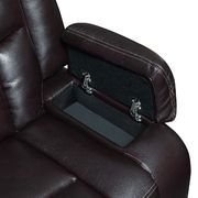 Espresso leather gel power recliner sofa by Global additional picture 5