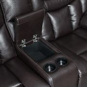 Espresso leather gel power recliner sofa by Global additional picture 7