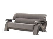 Contemporary grey velvet sofa w curved arms by Global additional picture 11