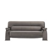 Contemporary grey velvet sofa w curved arms by Global additional picture 12