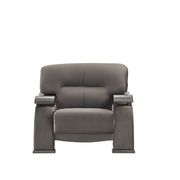 Gray velvet contemporary design chair by Global additional picture 4