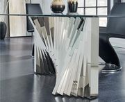 Mirrored base contemporary dining table by Global additional picture 2