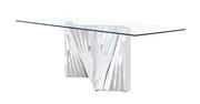 Mirrored base contemporary dining table by Global additional picture 3