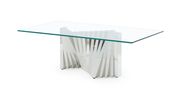 Silver  accordion style base cocktail table by Global additional picture 2