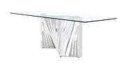 Mirrored base contemporary dining table by Global additional picture 2