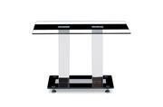 Black / clear glass top coffee table by Global additional picture 3