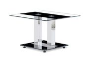 Black / clear glass top coffee table by Global additional picture 4