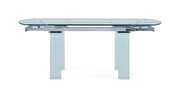 Contemporary full glass dining table w/ extensions additional photo 4 of 7