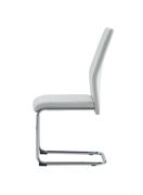 White simple casual style dining chair additional photo 3 of 3