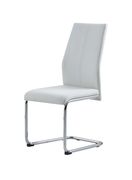 White simple casual style dining chair additional photo 4 of 3