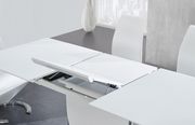 White high gloss modern table w/ extension additional photo 3 of 3