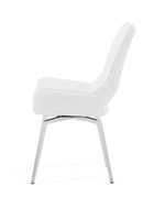 White high gloss modern table w/ butterfly extension by Global additional picture 6