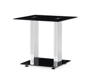 Black top glass modern coffee table by Global additional picture 4
