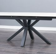 Faux marble / glass dining table w/ extension by Global additional picture 2