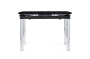 Black glass top dining table w/ extension additional photo 4 of 3