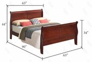 Classic 6pcs cherry queen bed set by Glory additional picture 2