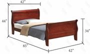 Classic 6pcs cherry twin bed set by Glory additional picture 2