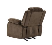 Brown extra plush coffee glider recliner by Global additional picture 2