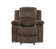 Brown extra plush coffee glider recliner by Global additional picture 3