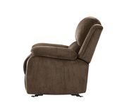 Brown extra plush coffee glider recliner by Global additional picture 4