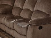 Brown reclining sectional w/ audio console by Global additional picture 2