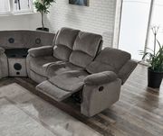 Mocha reclining sectional w/ audio console by Global additional picture 4