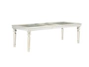 Silver / metallic clear glass dining table w/ glass inserts by Global additional picture 8