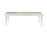 Silver / metallic clear glass dining table w/ glass inserts by Global additional picture 9