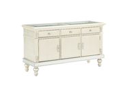 Silver glass inlay buffet with glitter accents by Global additional picture 2
