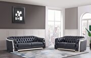 Blanche charcoal sofa in modern style by Global additional picture 2