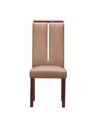 Modern dining chair in cocoa tan leatherette by Global additional picture 2