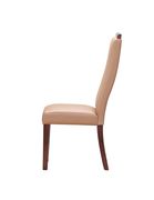 Modern dining chair in cocoa tan leatherette by Global additional picture 3