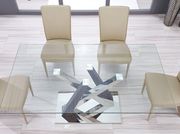 Ultra-modern glass top dining table by Global additional picture 2